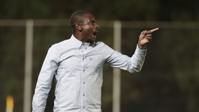 Rulani Mokwena giving instructions during a match on the sidelines