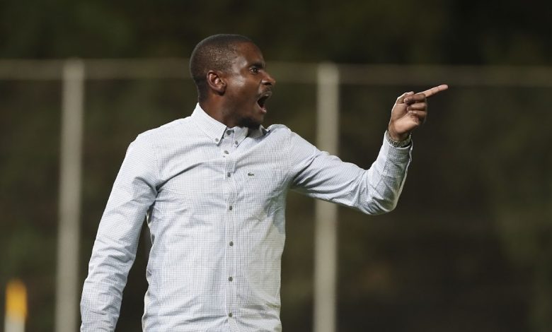 Rulani Mokwena giving instructions during a match on the sidelines