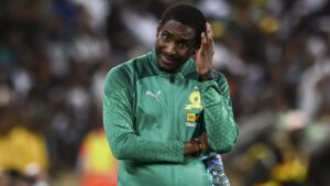 Mamelodi Sundowns head coach Rulani Mokwena.