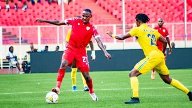 Brandon Truter reacts to the Sekhukhune United historic Confederation Cup group stages qualification