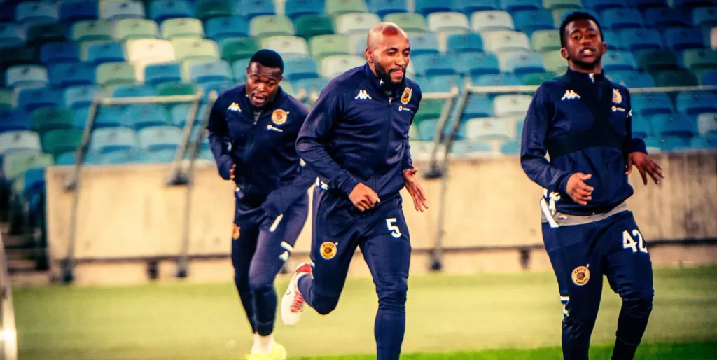 Sibongiseni Mthethwa training with his Kaizer Chiefs teamates
