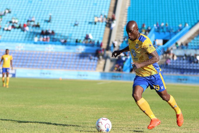 Terrence Mandaza during a Botswana Premier League match. Photo by Township Rollers