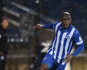 Terrence Mandaza in action for Maritzburg United