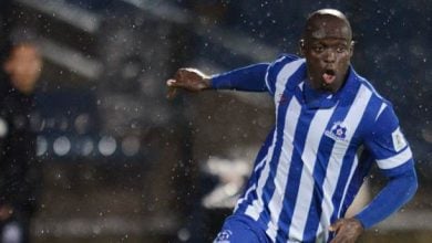 Terrence Mandaza in action for Maritzburg United