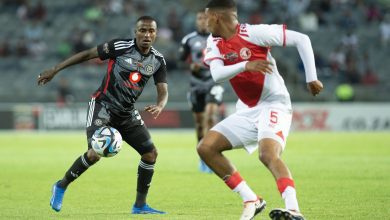 Thembinkosi Lorch in action for Orlando Pirates in the Carling Knockout