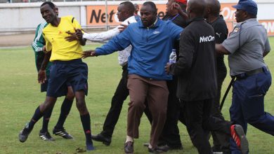 One of the violent incident involving referees in Zimbabwe.