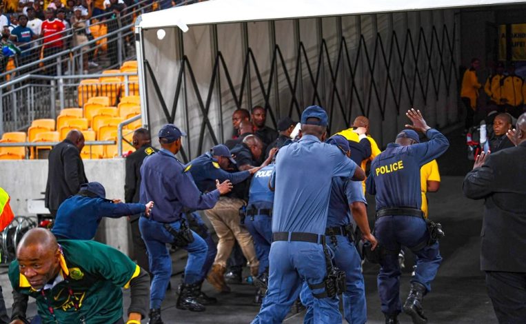 Ugly scenes at FNB Stadium after a game between Kaizer Chiefs and AmaZulu