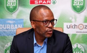 AmaZulu FC president Sandile Zungu addressing the media