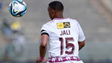 Andile Jali in action for Moroka Swallows in the MTN8