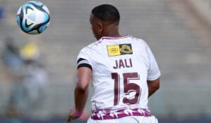 Andile Jali in action for Moroka Swallows in the MTN8