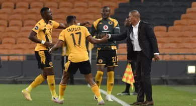Cavin Johnson during a DStv Premiership the Kaizer Chiefs clash against Cape Town City