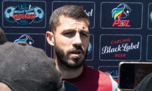 Daniel Cardoso during addressing the media