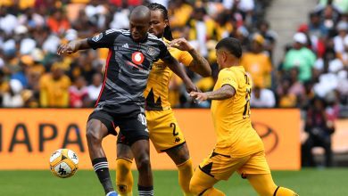 Evidence Makgopa in action against Kaizer Chiefs