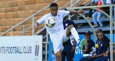 Former Kaizer Chiefs star Wandy Khwinana in action for Wits