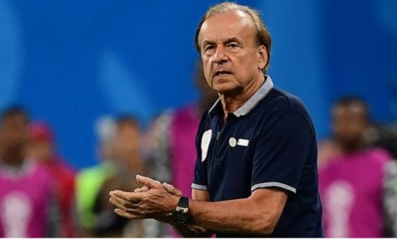 Gernot Rohr on the sidelines during a match