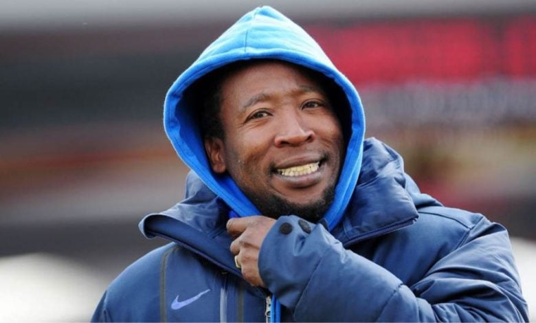 Godfrey Sapula attending a soccer match