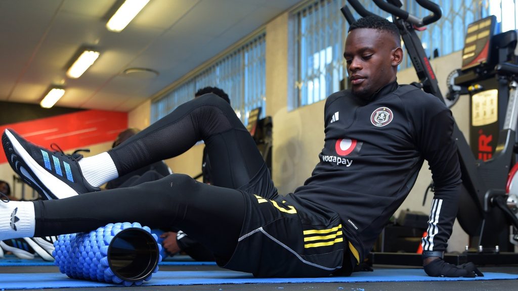 Orlando Pirates captain Innocent Maela working hard on his recovery.