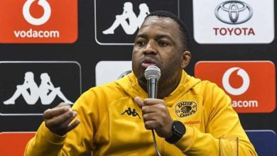 Itumeleng Khune at a Kaizer Chiefs press conference