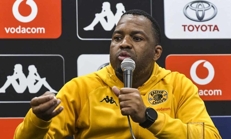 Itumeleng Khune at a Kaizer Chiefs press conference