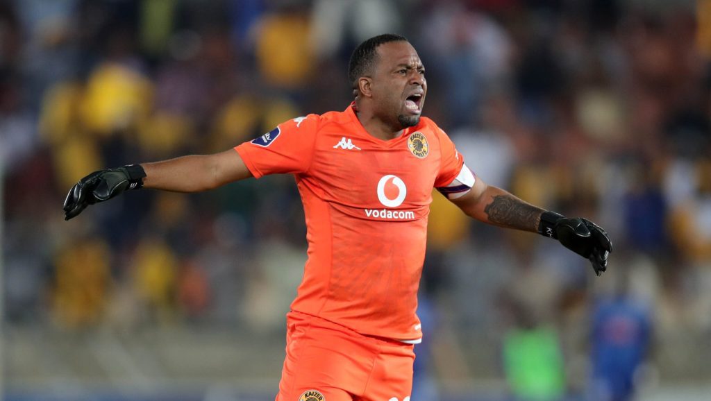 Itumeleng Khune in action fir Kaizer Chiefs in the DStv Premiership