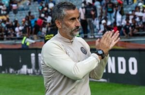 Relieved Jose Riveiro reacts to Orlando Pirates' win over Sekhukhune United