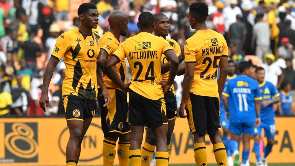 Kaizer Chiefs players during a MTN8 match against Mamelodi Sundowns