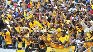 Kaizer Chiefs supporters at the stadium