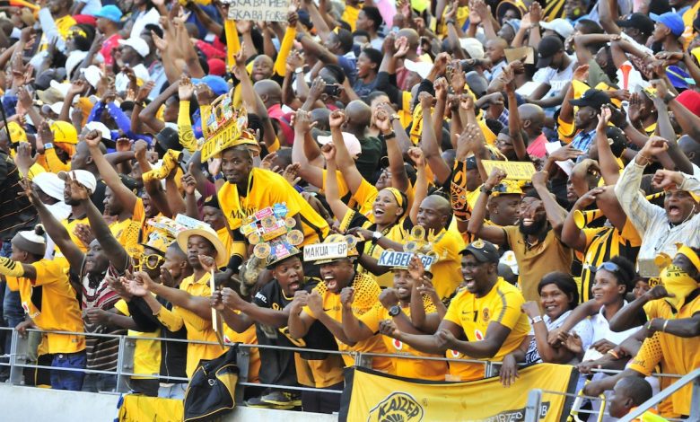 Kaizer Chiefs supporters at the stadium