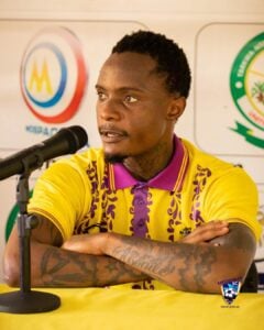 Kudakwashe Mahachi during a press conference