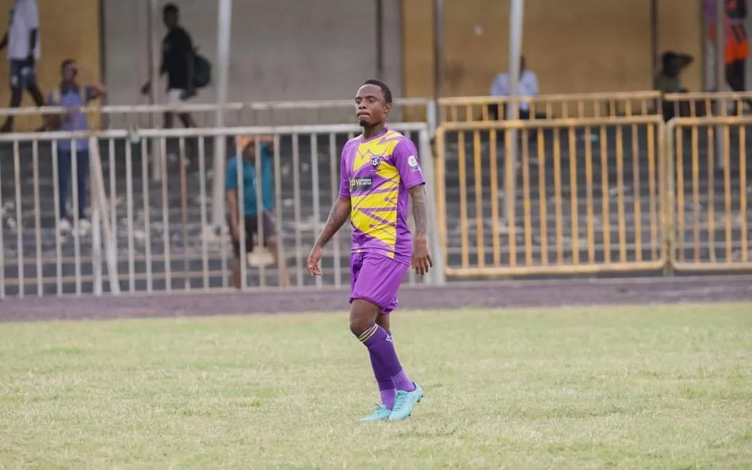 Kuda Mahachi during his debut match for Medeama SC in the Ghanaian Premier League