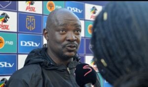 Lehlohonolo Seema speaking to SuperSport TV