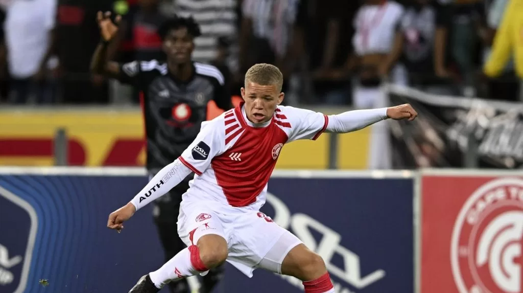 Luke Baartman of Cape Town Spurs in action in the PSL