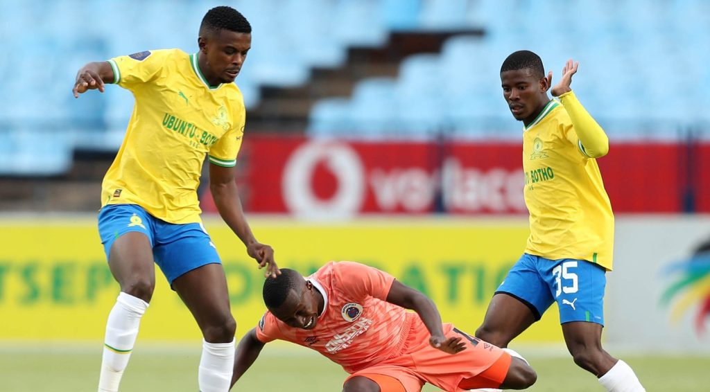 Mamelodi Sundowns vs SuperSport United in the DStv Premiership