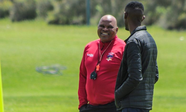 Vusumuzi Vilakazi and Morgan Mammila in Chippa United training