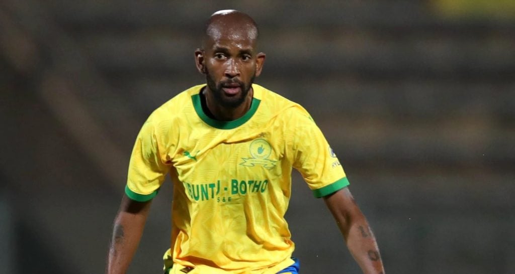 Mosa Lebusa in action for Mamelodi Sundowns in the DStv Premiership