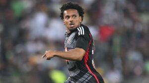 Orlando Pirates' Kermit Erasmus in action
