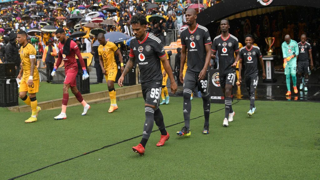 Orlando Pirates and Kaizer Chiefs players during the Carling Black Label Cup