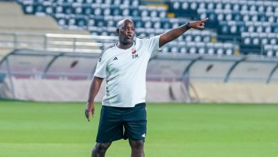 Pitso Mosimane during a training session