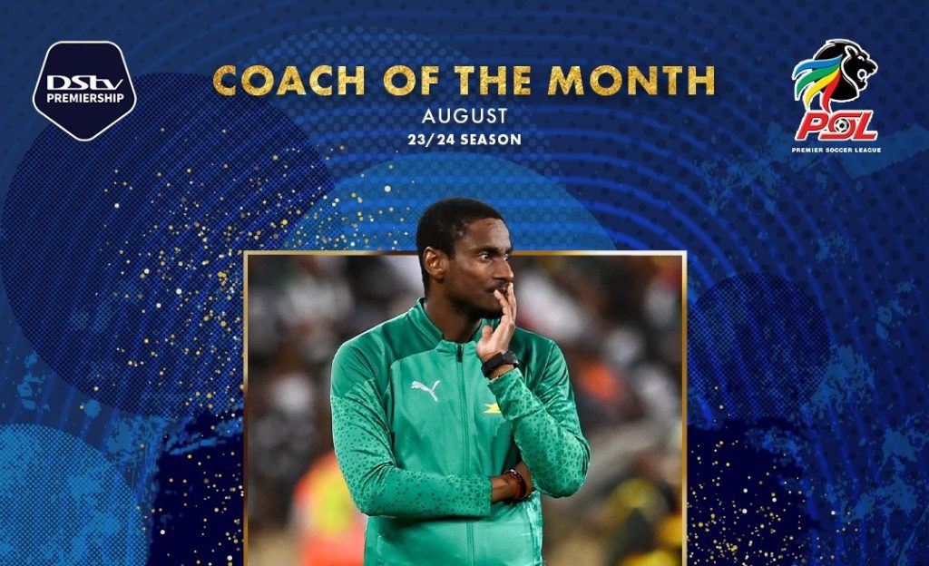 Rulani Mokwena named Coach of the Month of August 2023