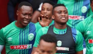Samkelo Mgwazela in AmaZulu FC colours