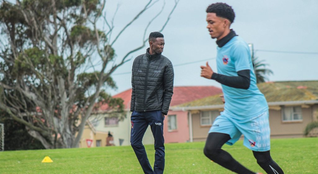 Vusumuzi Vilakazi in Chippa United training