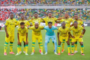Yanga SC players posing for a team