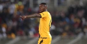 Zitha Kwinika in action for Kaizer Chiefs in the DStv Premiership