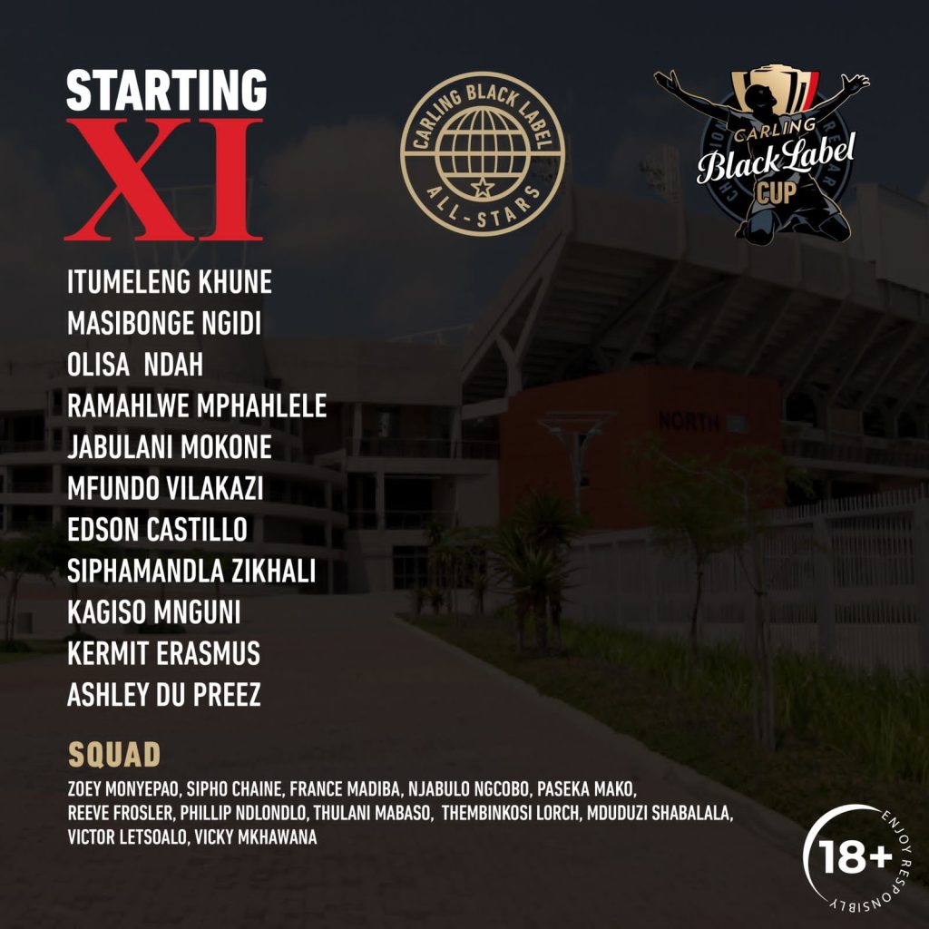 Carling All star team to face Stellenbosch revealed