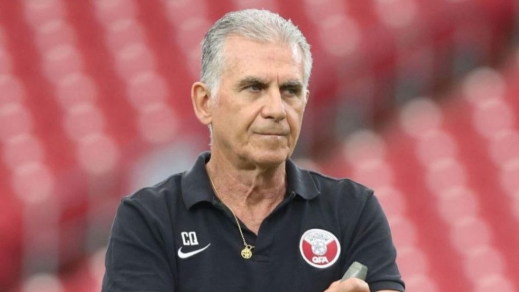 Outgoing Qatar's national team head coach Carlos Queiroz.