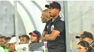 Ex-Kaizer Chiefs and Mamelodi Sundowns star David Kannemeyer on the sidelines during a match