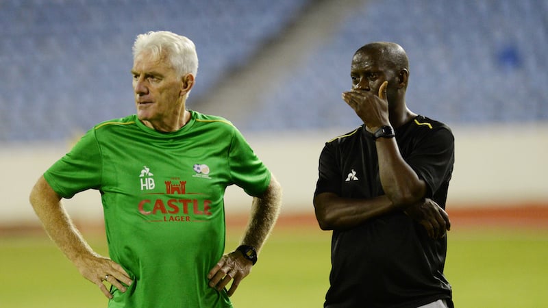 Hugo Broos had two assistants after taking the Bafana Bafana job 