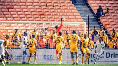 Kaizer Chiefs playing against Richards Bay FC at FNB Stadium