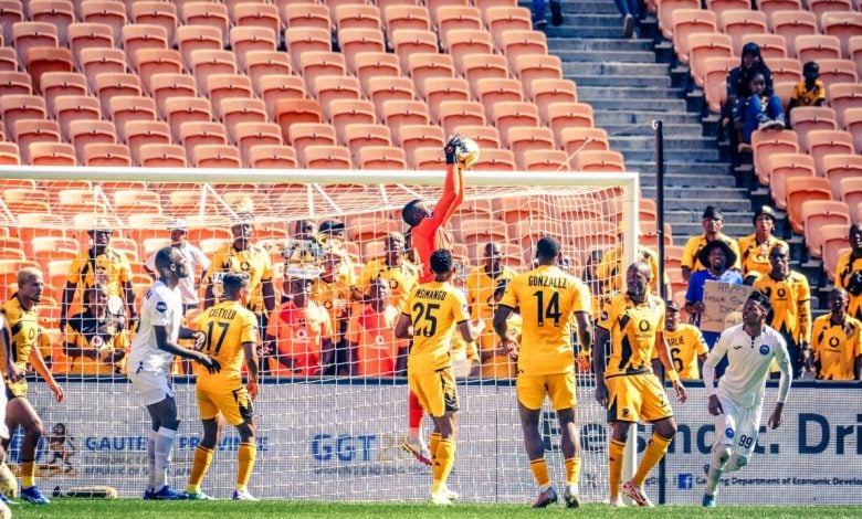 Kaizer Chiefs playing against Richards Bay FC at FNB Stadium