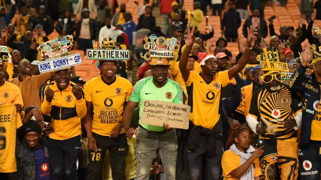 Kaizer Chiefs supporters during a game